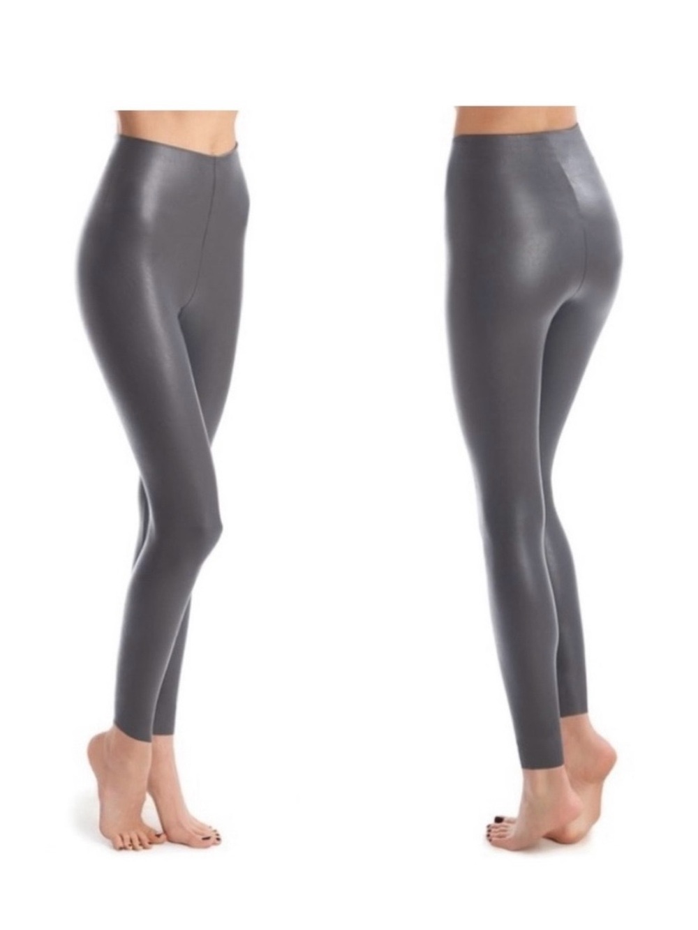 Commando Gray Faux-Leather Leggings